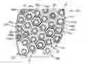 Fig. 01 - Articulated sole structure with sipes forming hexagonal sole elements