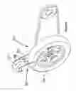 Fig. 11 - Step-climbing attachment for a wheeled chair