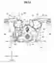 Fig. 13 - Head cover structure of engine and suspension structure thereof