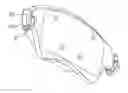 Fig. 01 - Mounting system for disk brake pad