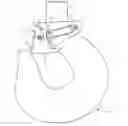 Fig. 01 - Lifting hook and safety latch for lifting hook