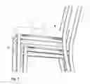 Fig. 08 - Chair with cushion and stackable configuration