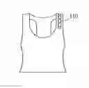 Fig. 01 - Brassiere with concealable shirt sleeve retaining loop