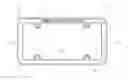 Fig. 01 - LICENSE PLATE FRAME VEHICLE PROTECTOR