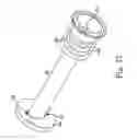 Fig. 16 - DOOR LATCHING AND LOCK ASSEMBLY WITH QUICK-CONNECT DEVICES AND METHODS OF ASSEMBLING DOOR HANDLES, ESCUTCHEON PLATES AND LOCK BODIES UTILIZING QUICK-CONNECT DEVICES
