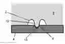 Fig. 01 - Producing a localized concentration of gas between a surface of a depression and an impacting jet that is formed by using static pressure to collapse a gas pocket