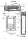 Fig. 89 - Mobile telephone cartilage conduction unit for making contact with the ear cartilage