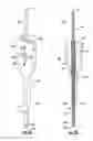 Fig. 04 - Electrosurgical coagulation instrument including a suction pipe and a collapsible tip