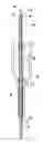 Fig. 01 - Electrosurgical coagulation instrument including a suction pipe and a collapsible tip