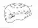 Fig. 01 - Tool-free accessory retaining device for a helmet