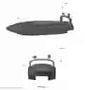 Fig. 02 - Catamaran surface vessel with removable mission-specific payload module