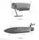 Fig. 04 - Catamaran surface vessel with removable mission-specific payload module