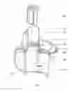 Fig. 02 - Food processor with shredding and/or slicing functions