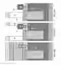 Fig. 20 - Dynamic random access memory cell employing trenches located between lengthwise edges of semiconductor fins