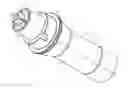 Fig. 01 - Adapter enabling small draw-type collet to operate as stationary-type collet in large lathe spindle sleeve