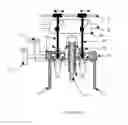Fig. 13 - Rotary machine comprising a rotor placed in a fluid and equipped with orientable blades