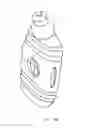 Fig. 64 - Bottle, retaining device and associated elements for carrying containers and other items