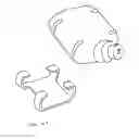 Fig. 76 - Bottle, retaining device and associated elements for carrying containers and other items