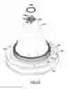 Fig. 09 - Loader device and an installation for densifying stackable frustoconical porous preforms