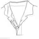 Fig. 01 - SHIRT WITH INTERIOR POCKET AT NECK PLACKET