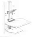 Fig. 01 - Sit-stand workstation with display support apparatus