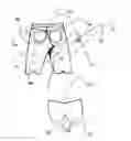 Fig. 01 - Jeans garment having body contouring and shape-enhancing functions