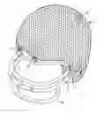 Fig. 01 - HELMET WITH EXTERNAL PROTECTIVE SCALES