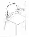 Fig. 01 - Chair with a tilting backrest