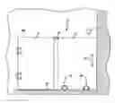Fig. 01 - Sliding shower door assembly