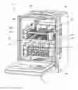 Fig. 01 - Dishwasher rack assembly with trim assembly