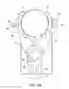 Fig. 35 - Self-centering mechanism, a clamping device for an electronic device and means for their integration