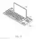 Fig. 04 - Keyboard for supporting electronic device