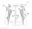 Fig. 01 - Lining mounted inflatable protector and protective clothing assembly