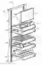 Fig. 01 - Modular wall assembly for a cosmetic fixture system