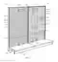 Fig. 10 - Modular wall assembly for a cosmetic fixture system