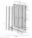 Fig. 12 - Modular wall assembly for a cosmetic fixture system