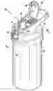 Fig. 01 - Lid having collapsible straw for bottle