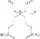 Fig. 14 - Polymerization of bis[3-(diethoxyphosphoryl)propyl]diallylammonium chloride
