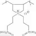Fig. 15 - Polymerization of bis[3-(diethoxyphosphoryl)propyl]diallylammonium chloride