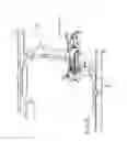 Fig. 01 - APPARATUS FOR THE SHAPING OF PLASTICS MATERIAL PRE-FORMS INTO PLASTICS MATERIAL CONTAINERS WITH SAFETY FUNCTION FOR THE RETURN OF BLOW MOULDING NOZZLES