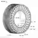Fig. 01 - Spoke for a tire with optimized thickness for improved durability