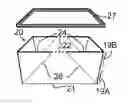Fig. 01 - COVER CONTAINED FOLDABLE CONTAINER APPARATUS