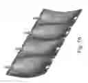 Fig. 22 - Biodegradable sheet and an array of separable pouches for liquids