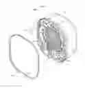 Fig. 06 - Mounting unit for wall-mounted washing machine