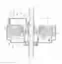 Fig. 01 - Ceiling fan motor with cooling air channel