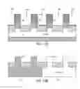 Fig. 10 - Floating body memory cell having gates favoring different conductivity type regions