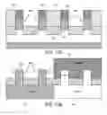 Fig. 14 - Floating body memory cell having gates favoring different conductivity type regions