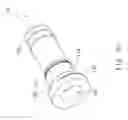 Fig. 05 - Coaxial cable connector and threaded connector