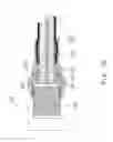 Fig. 30 - Coaxial cable connector and threaded connector