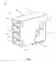 Fig. 08 - Connector assembly with contacts having retaining portions with interlocking structures